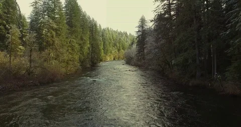 River Pullback shot Video stock 87374046