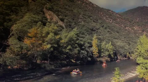 River rafing hd Stock Footage 12391450