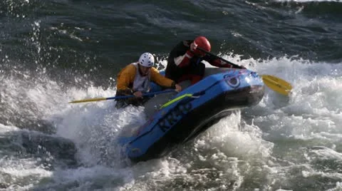 River rafting Stock Footage