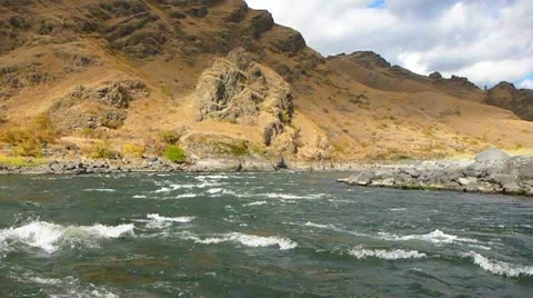 River Rafting in Hells Canyon Video stock 12468687