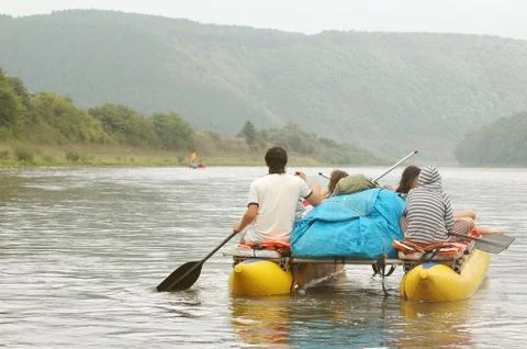 River rafting Stock Photos