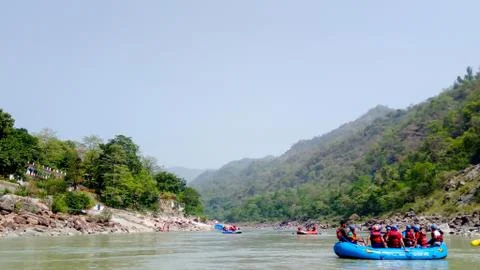 River Rafting in Rishikesh is an experience that will get your pulse Stock-Fotos