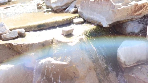 River with Rainbow Video stock 90975035