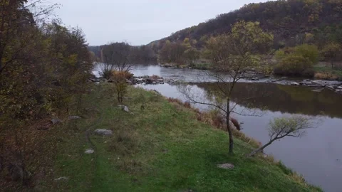 River rapids. Autumn. Stock Footage 143505814