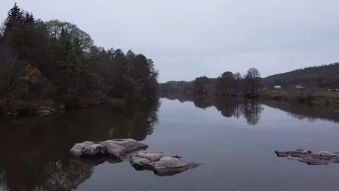 River rapids. Autumn. Stock Footage 143505988