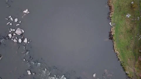 River rapids. Autumn. Video stock 143506027