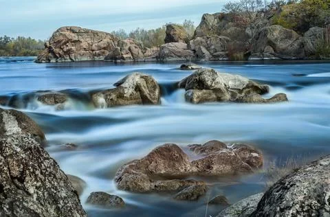 River rapids on the Bug Stock Photos