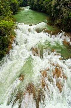 River Rapids in Chiapas, Mexico Stock Photos