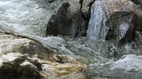 River Rapids Close Up Stock Footage 46125435