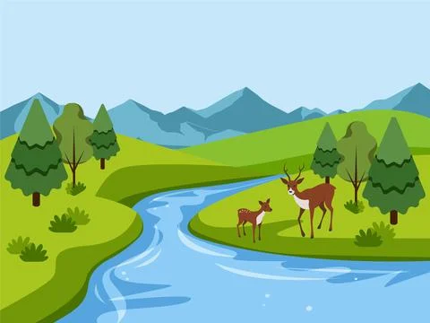 River Rapids Concept Illustration Stock Illustration