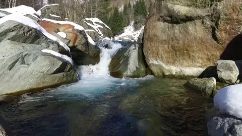 River rapids - Mountain river Stock Footage 72464154