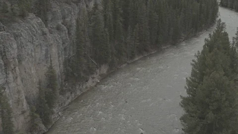 River Rapids Next To Road Stockbeeldmateriaal 248726933