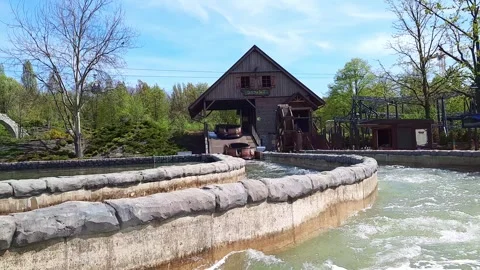 River rapids ride Stock Footage 271303134