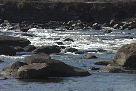 River Rapids Rocks 库存影片 110890