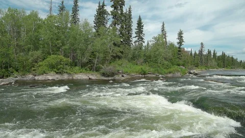 River rapids in slow-motion Stock Footage 88300088