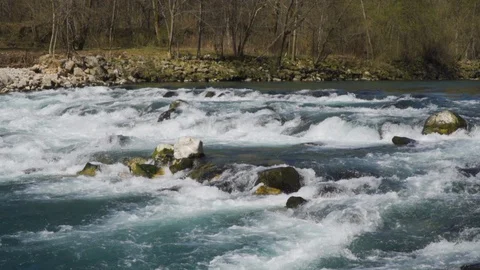 River rapids in slow motion. Stock Footage 127958883