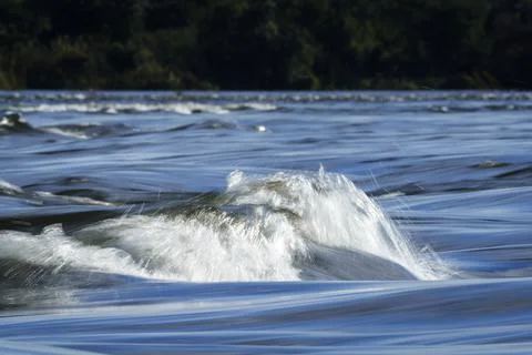 River Rapids Smooth Abstract Look - Zambezi River Stock-Fotos