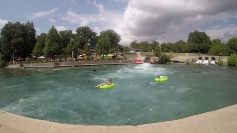 River Recreation Timelapse Stock Footage 79459557