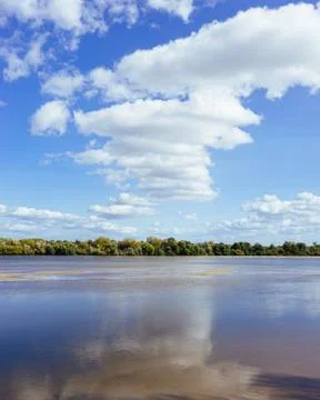 River reflecting the sky Stock Photos