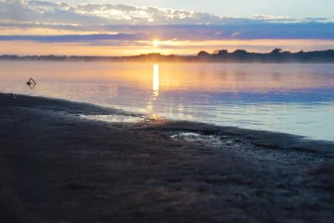 River Reflections of Light Foto stock