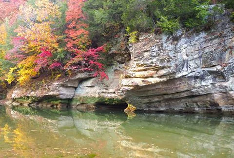 River Reflections Foto stock