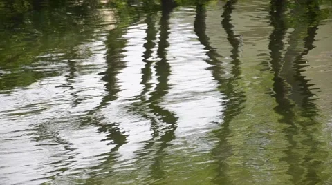 River Reflections with Swirls 스톡 동영상 49690809