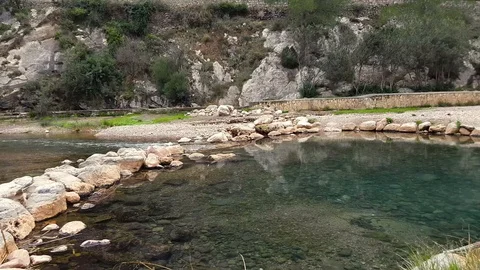 River reservoir Stock Footage 128379961