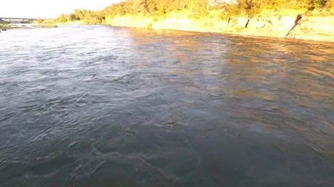 River Reveal Shot Stock Footage 87193811