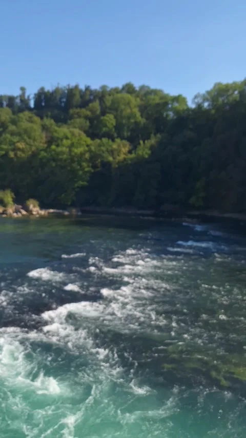 River Rhine from train window Video stock 339244702