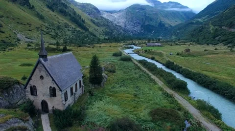 River Rhone near Gletsch Vidéo 54086592