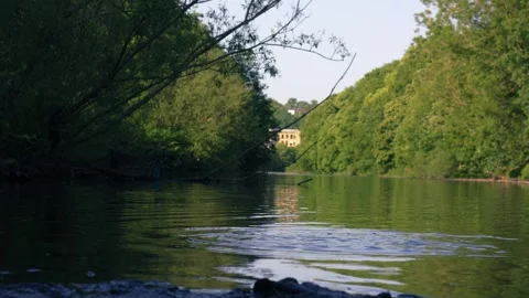 River with ripples in water Video stock 337565506