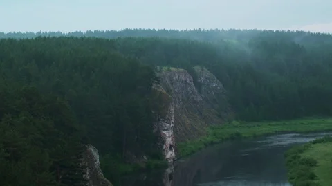 River at rock Stock Footage 94046080