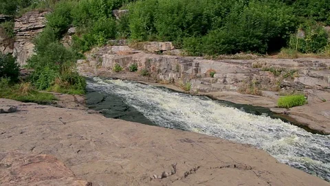 River in the rock Stock Footage 95849562