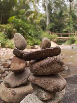River rock Foto stock