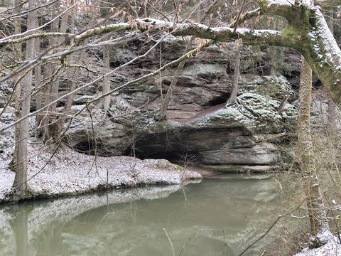 River in rock Foto stock