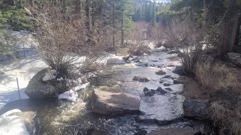 River In the Rockies Stock Footage 240645769