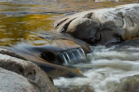 River Rocks and Waterfall Stock Photos