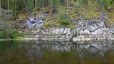 River in the rocks Stock Footage 48815107