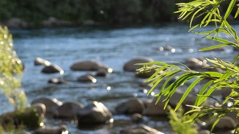 River with rocks Stockbeeldmateriaal 92690503
