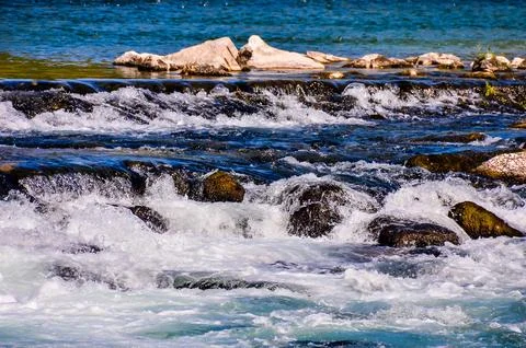A river with rocks in it Stock Photos