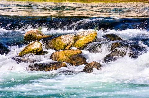 A river with rocks in it Stock Photos