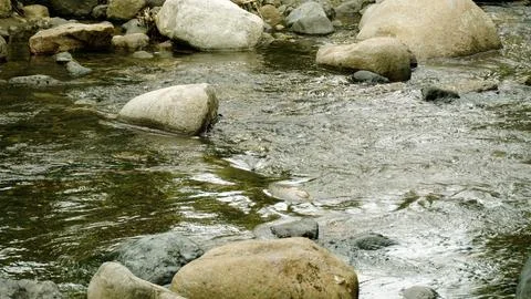 A river with rocks in it Stock Photos