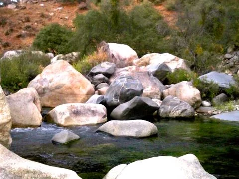 The River Rocks Stock Photos