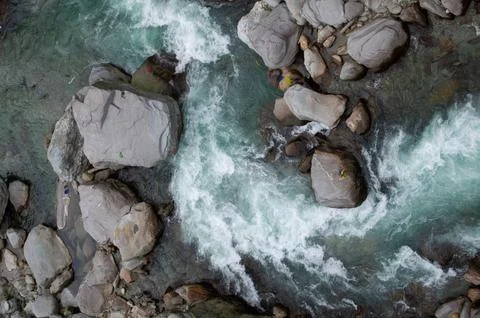 River on the rocks Stock Photos