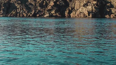 River with a Rocky Stock Footage 73669413