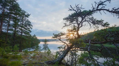 River rocky landscape timelapse 4k - dolly Vidéo 68998917