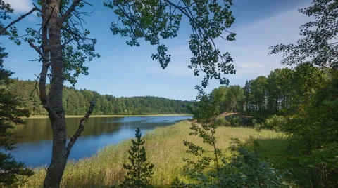 River rocky landscape timelapse 4k - dolly Vidéo 68999005