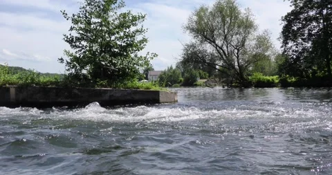 The River Ruhr in Germany Stock Footage 261499631