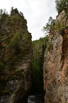 River Running Through A Canyon Stock-Fotos