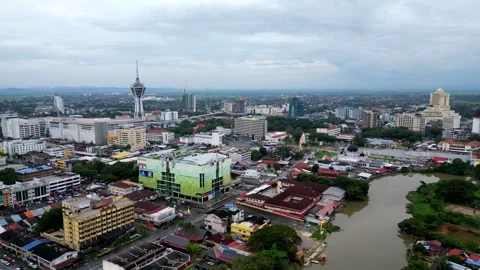 A  with a river running through it Video stock 318103609